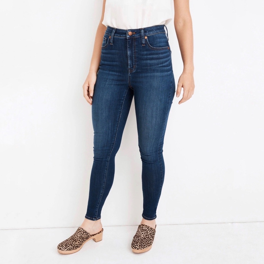 Madewell Curvy High-Rise Skinny Jeans Sussex Wash: TENCEL Denim Edition Size 24